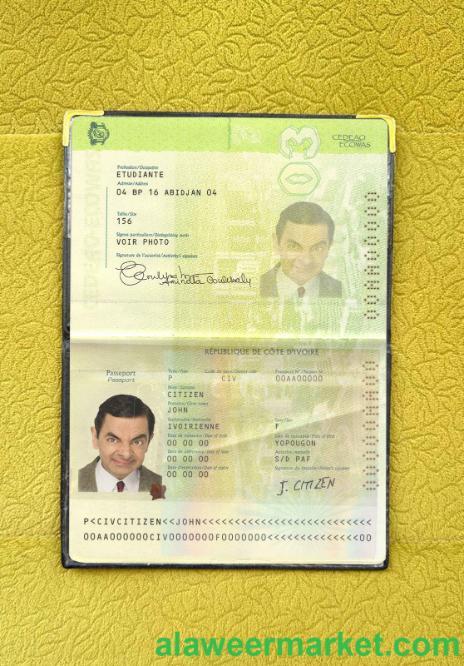 Cote D'lvoire passport photo look